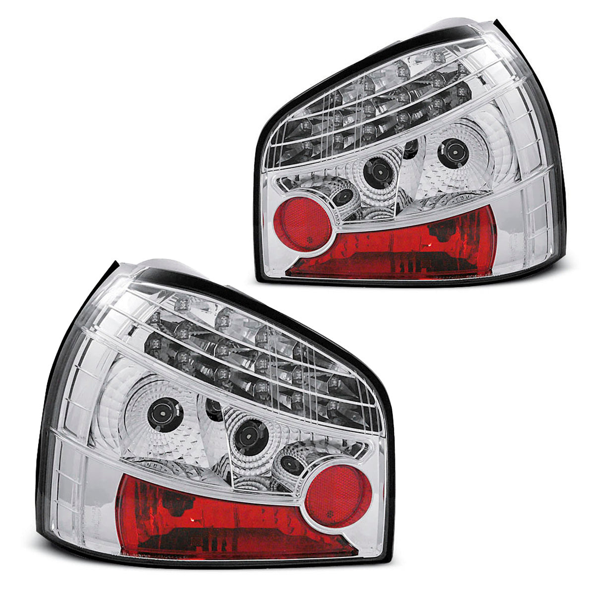 LED RÜCKLICHTER CHROM passend für Audi A3 08.96-08.00