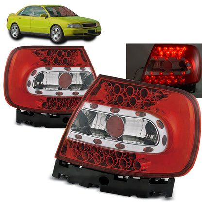 LED RÜCKLICHTER ROT WEISS passend für Audi A4 B5 11.94-10.00