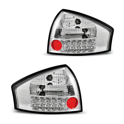 LED RÜCKLICHTER CHROM passend für Audi A6 05.97-05.04