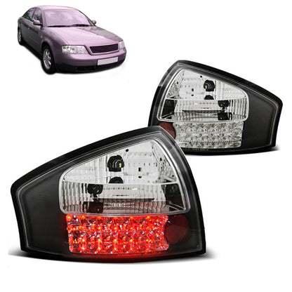 LED RÜCKLICHTER SCHWARZ passend für Audi A6 05.97-05.04