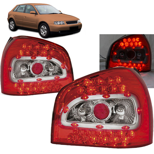 LED Rücklichter Rot Weiß passend für Audi A3 08.96-08.00
