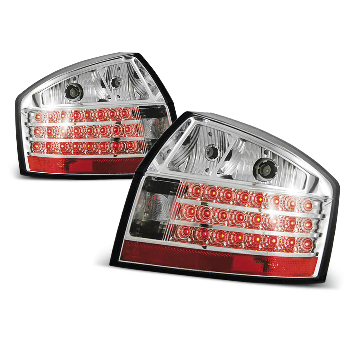 LED Rücklichter Chrom passend für Audi A4 10.00-10.04