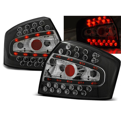 LED Rücklichter Schwarz passend für Audi A4 8E 10.00-10.04 Limousine