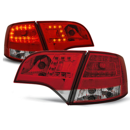 LED Rücklichter Rot Weiß passend für Audi A4 B7 11.04-03.08 Avant
