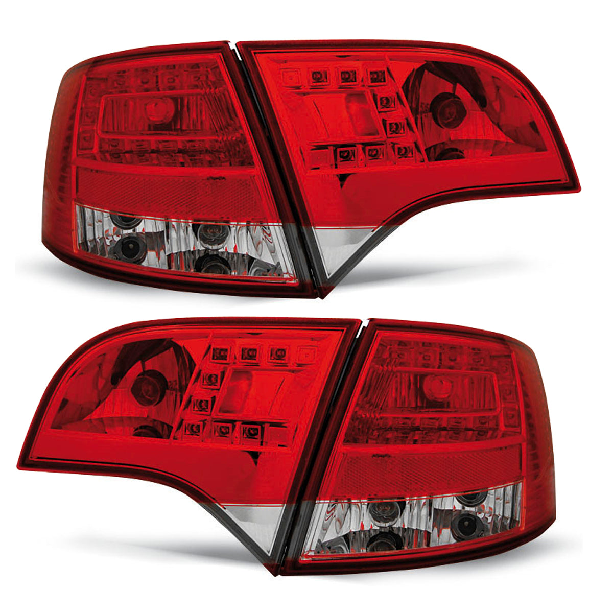 LED Rücklichter Rot Weiß passend für Audi A4 B7 11.04-03.08 Avant