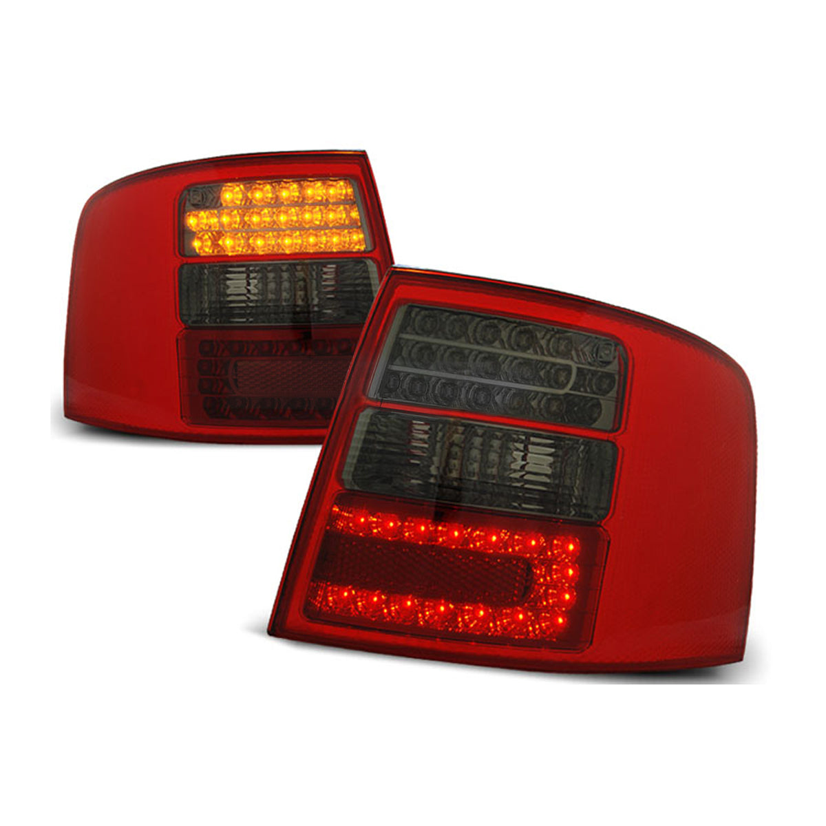 LED Rücklichter Rot Rauch passend für Audi A6 05.97-05.04 Avant