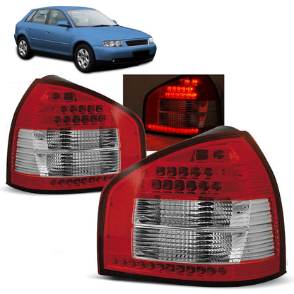 LED Rücklichter Rot Weiß passend für Audi A3 08.96-08.00