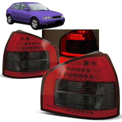 LED Rücklichter Rot Rauch passend für Audi A3 08.96-08.00
