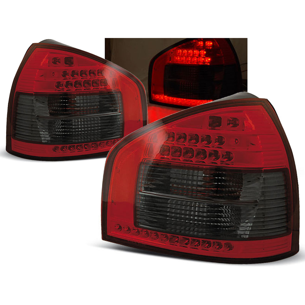 LED Rücklichter Rot Rauch passend für Audi A3 08.96-08.00