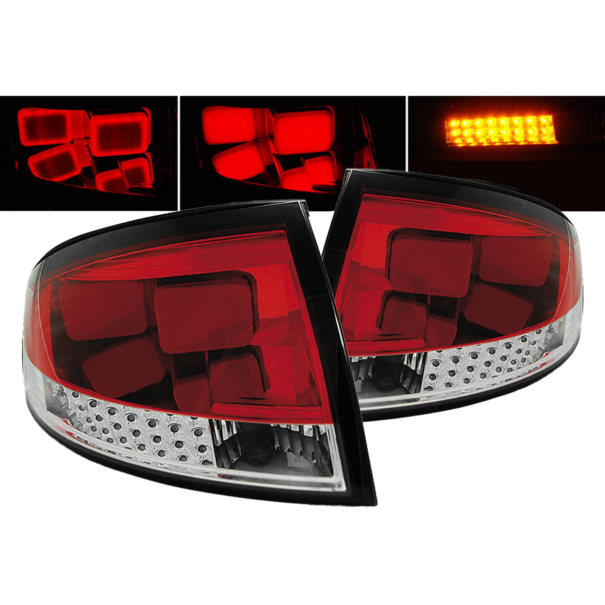 LED Rücklichter Rot Weiß passend für Audi TT 8N 99-06