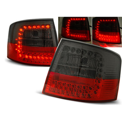 LED Rücklichter Rot Rauch passend für Audi A6 05.97-05.04 Avant