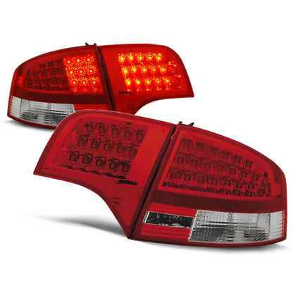 LED Rücklichter Rot Weiß passend für Audi A4 B7 11.04-11.07 Limousine