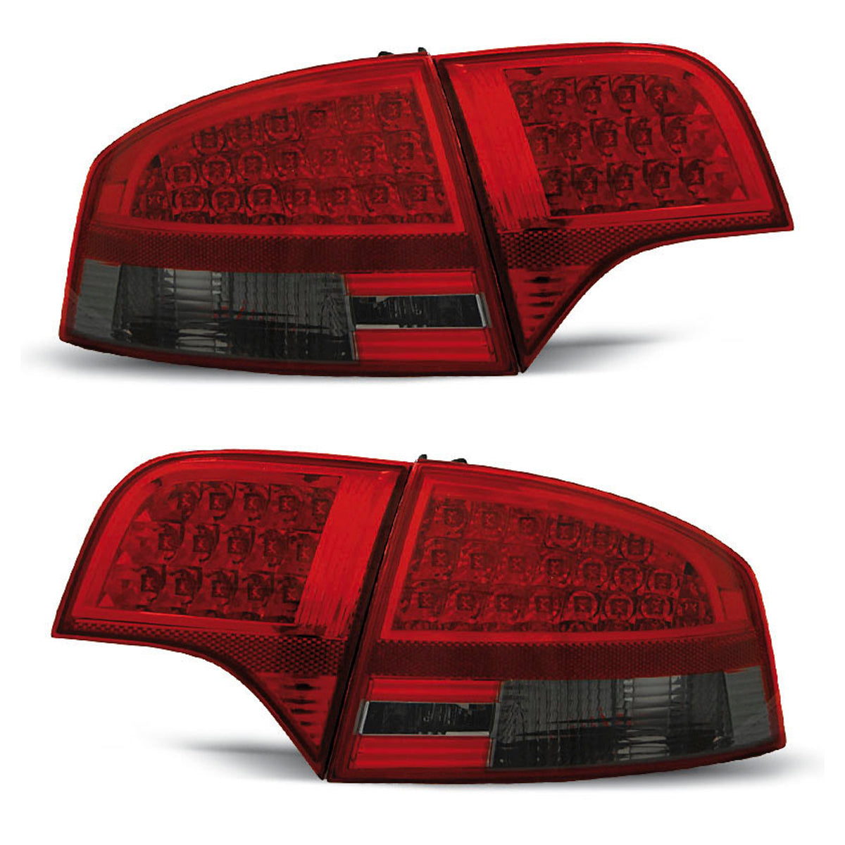 LED Rücklichter Rot Rauch passend für Audi A4 B7 11.04-11.07 Limousine