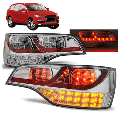 LED Rücklichter Chrom passend für Audi Q7 06-09