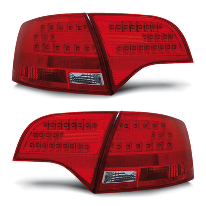 LED Rücklichter Rot Weiß passend für Audi A4 B7 11.04-03.08 Avant