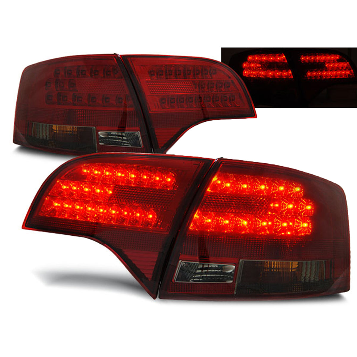 LED Rücklichter Rot Rauch passend für Audi A4 B7 11.04-03.08 Avant