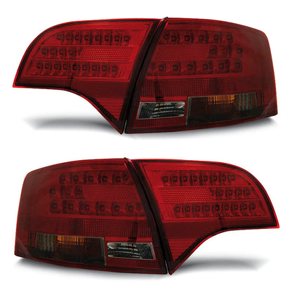 LED Rücklichter Rot Rauch passend für Audi A4 B7 11.04-03.08 Avant