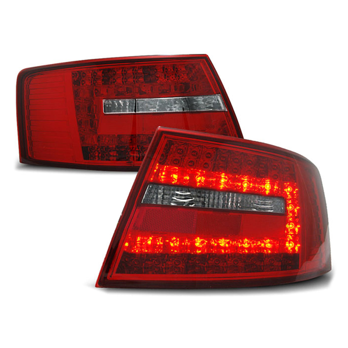 LED Rücklichter Rot Weiß passend für Audi A6 C6 Limousine 04.04-08