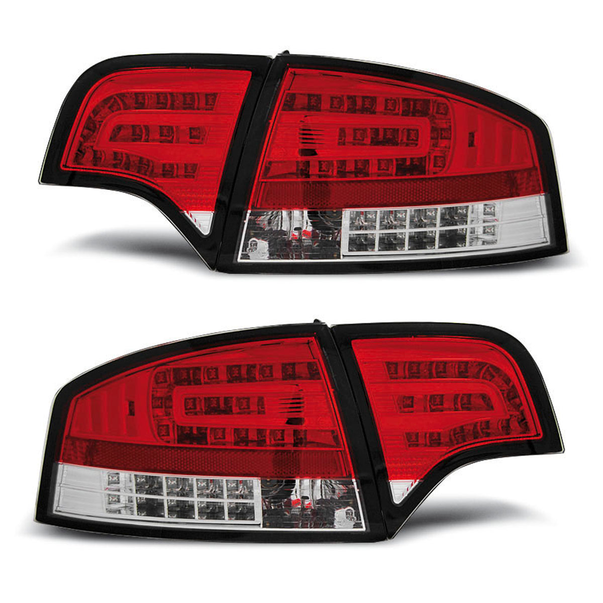 LED Rücklichter Rot Weiß passend für Audi A4 B7 11.04-03.08 Limousine