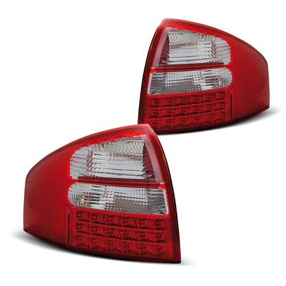 LED Rücklichter Rot Weiß passend für Audi A6 05.97-05.04 Limousine