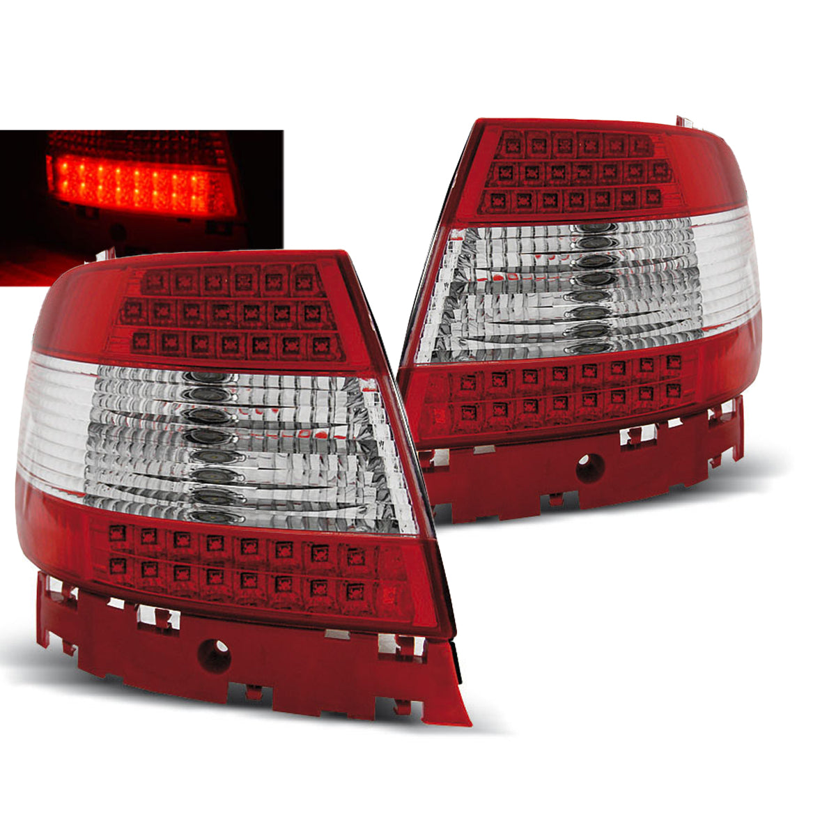 LED Rücklichter Rot Weiß passend für Audi A4 11.94-09.00