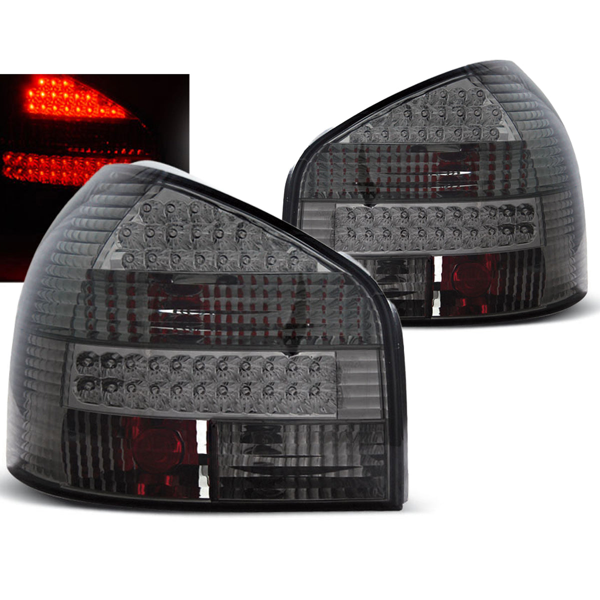 LED Rücklichter Rauch passend für Audi A3 08.96-08.00