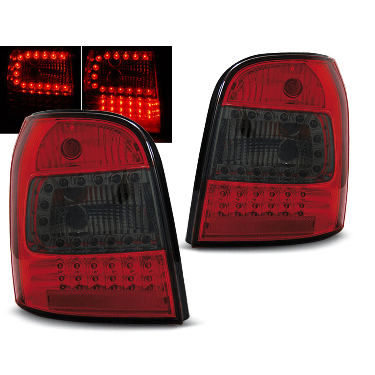 LED Rücklichter Rot Rauch passend für Audi A4 94-01 Avant