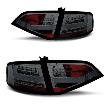 LED Rücklichter Rauch passend für Audi A4 B8 08-11 Limousine