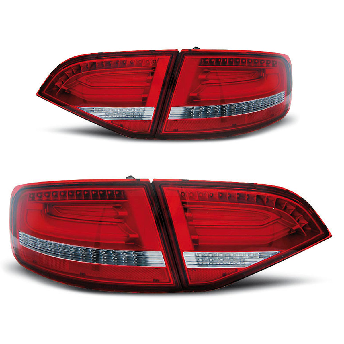 LED Rücklichter Rot Weiß passend für Audi A4 B8 08-11 Avant
