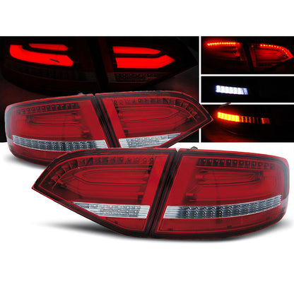 LED Rücklichter Rot Weiß passend für Audi A4 B8 08-11 Avant
