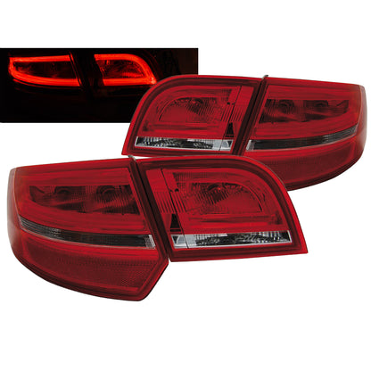 LED Rücklichter Rot Weiß passend für Audi A3 8P 04-08 Sportback