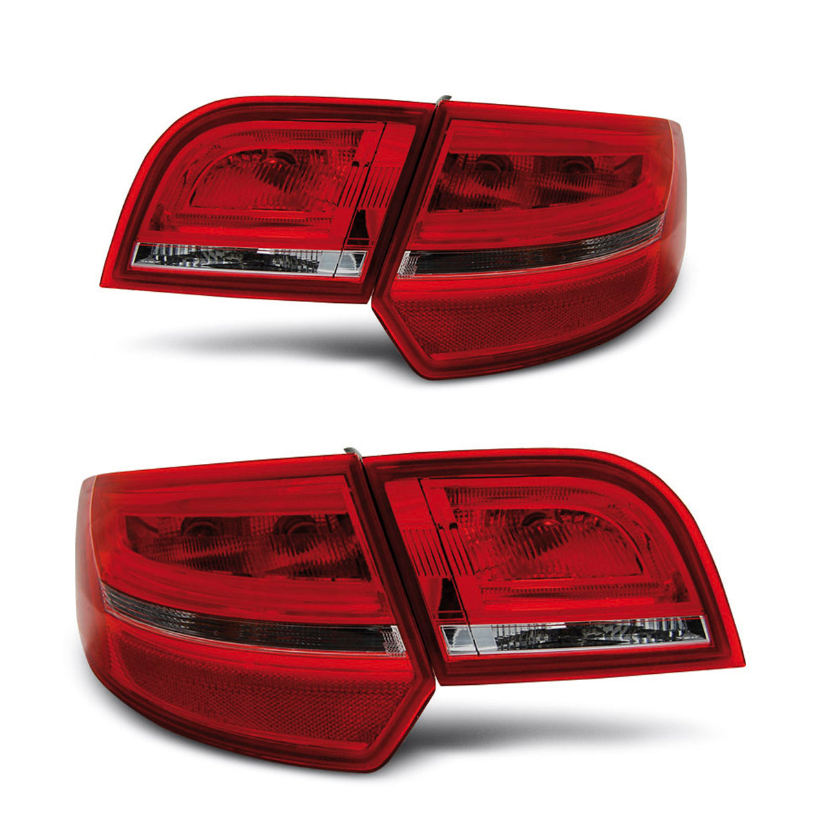 LED Rücklichter Rot Weiß passend für Audi A3 8P 04-08 Sportback
