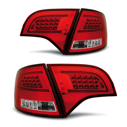 LED Leistenrücklichter Rot Weiß passend für Audi A4 B7 11.04-03.08 Avant