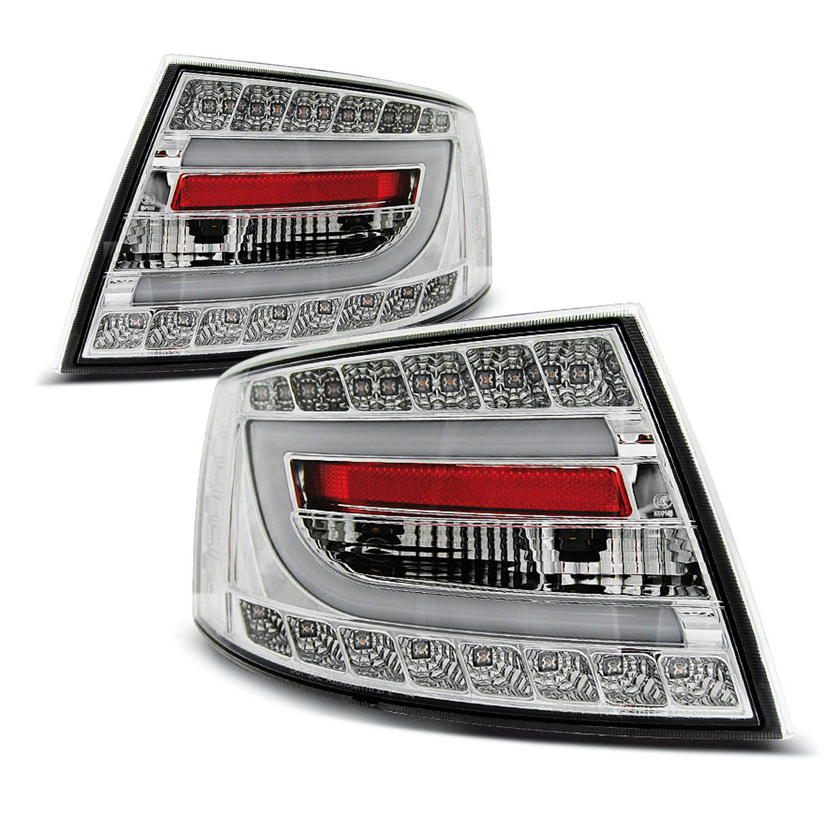 LED Rücklichter Chrom passend für Audi A6 C6 Limousine 04.04-08 6PIN