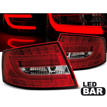 LED Rücklichter Rot Weiß passend für Audi A6 C6 Limousine 04.04-08 6PIN