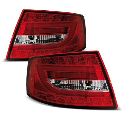 LED Rücklichter Rot Weiß passend für Audi A6 C6 Limousine 04.04-08 6PIN