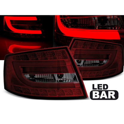 LED Rücklichter Rot Rauch passend für Audi A6 C6 Limousine 04.04-08 6PIN