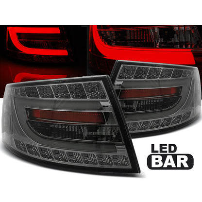 LED Rücklichter Rauch passend für Audi A6 C6 Limousine 04.04-08 6PIN