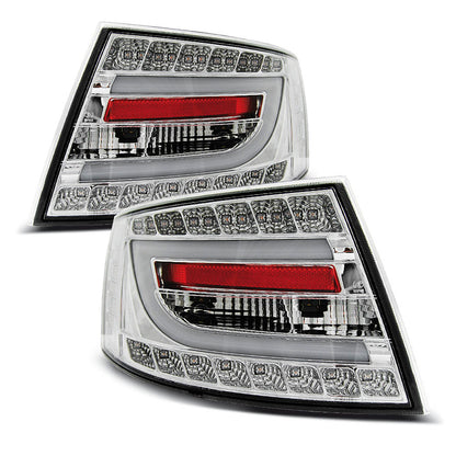 LED Rücklichter Chrom passend für Audi A6 C6 Limousine 04.04-08 7PIN