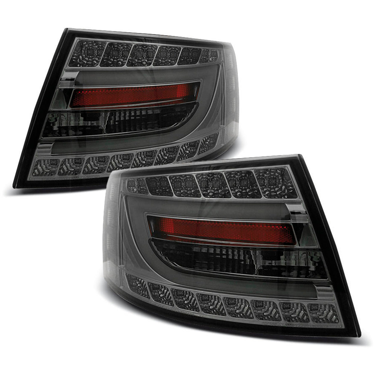 LED Rücklichter Rauch passend für Audi A6 C6 Limousine 04.04-08 7PIN