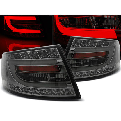 LED Rücklichter Rauch passend für Audi A6 C6 Limousine 04.04-08 7PIN
