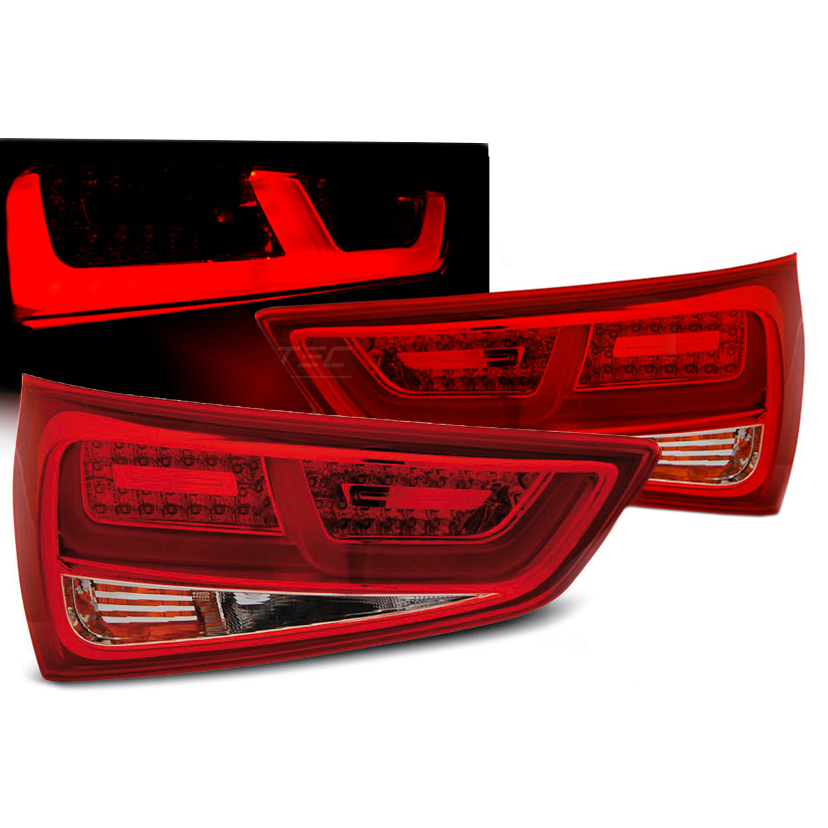 LED Rücklichter Rot Weiß passend für Audi A1 2010-12.2014
