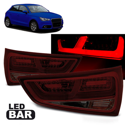 LED Rücklichter Rot Rauch passend für Audi A1 2010-12.2014