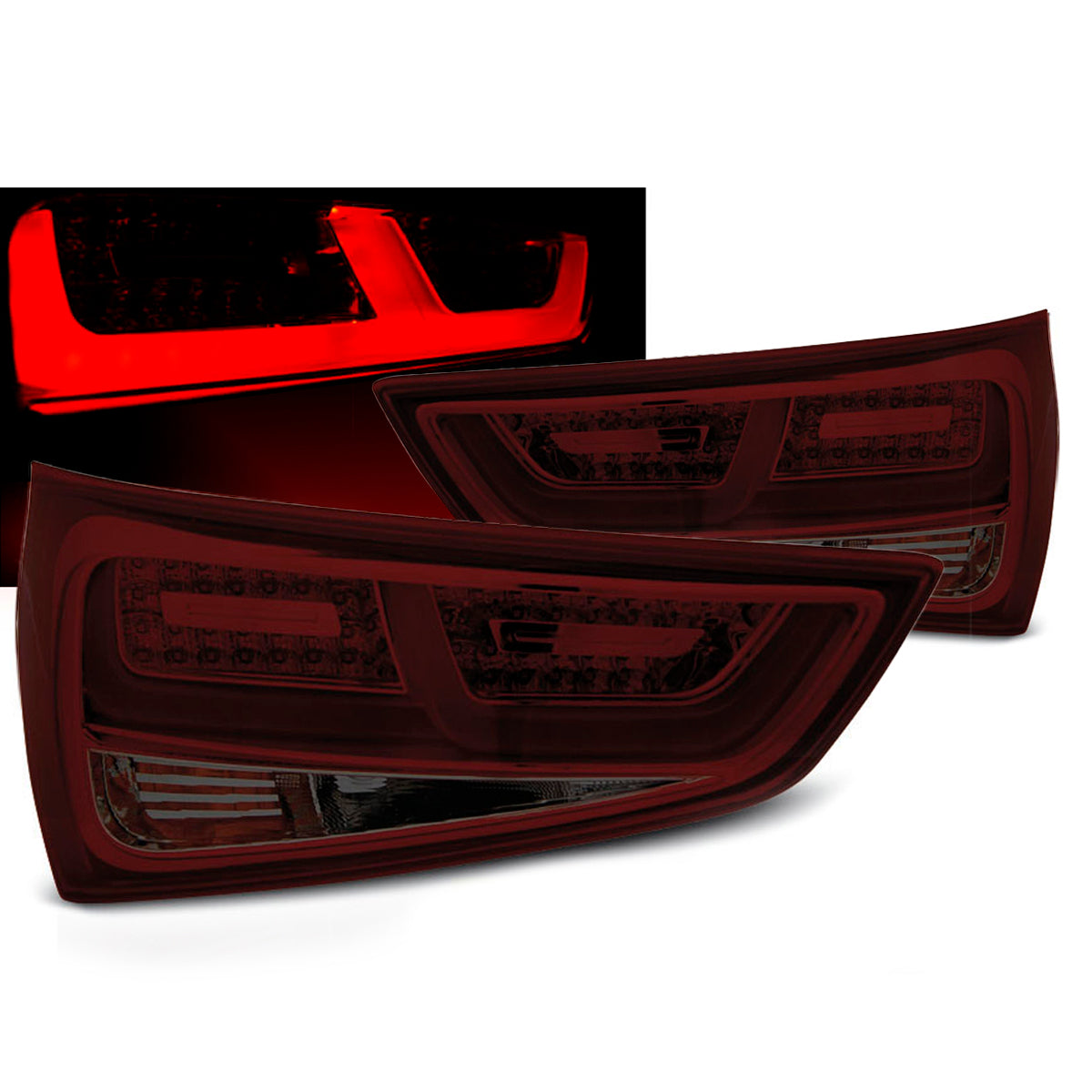 LED Rücklichter Rot Rauch passend für Audi A1 2010-12.2014
