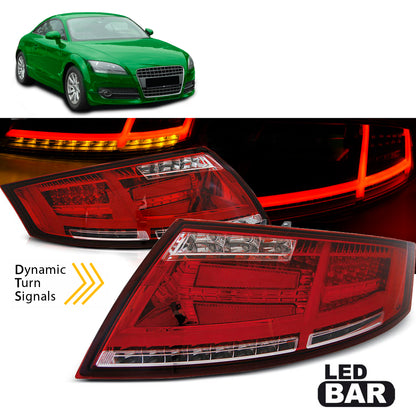 LED BAR Rücklichter Rot Weiß passend für Audi TT 04.06-02.14