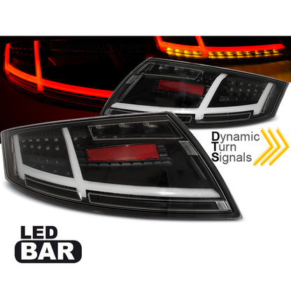 LED BAR Rücklichter Schwarz passend für Audi TT 04.06-02.14