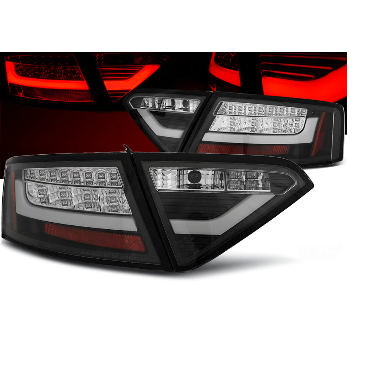 LED BAR Rücklichter Schwarz passend für Audi A5 07-06.11