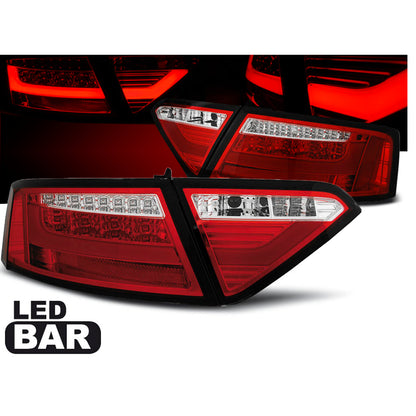 LED BAR Rücklichter Rot Weiß passend für Audi A5 07-06.11