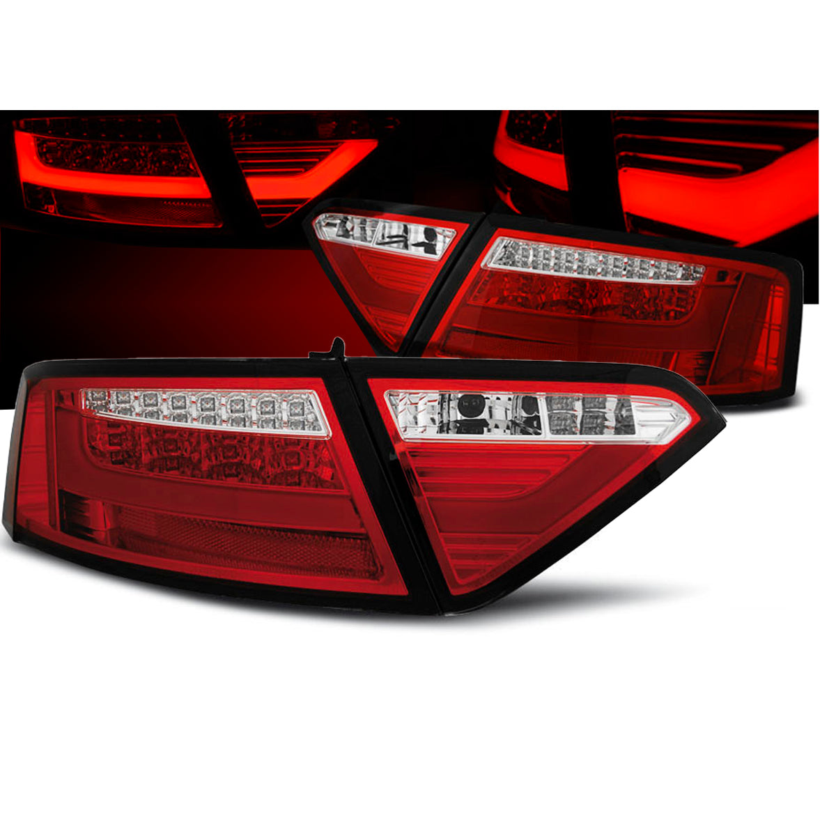 LED BAR Rücklichter Rot Weiß passend für Audi A5 07-06.11
