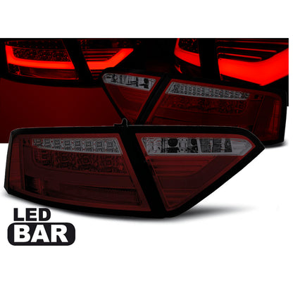 LED BAR Rücklichter Rot Rauch passend für Audi A5 07-06.11